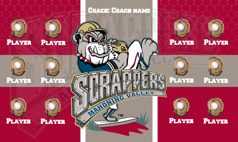 Scrappers 3 Baseball Banner-homemade-softball-banners-picture
