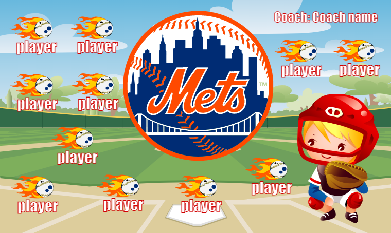 New York Mets Baseball Banner-softball-team-banner-templates-picture