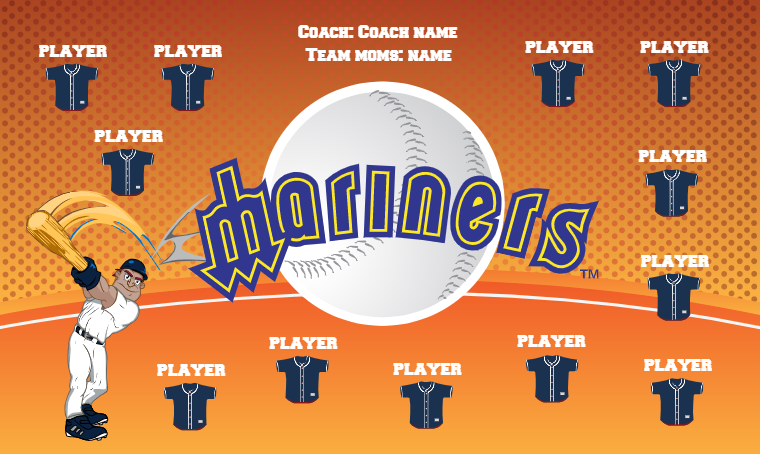 Mariners 4 Softball Banner-cheap-softball-banners-picture