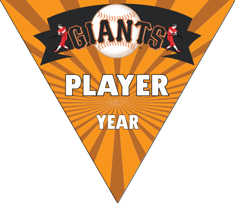 Giants 5 Baseball Banner-banner-baseball-board-game-images
