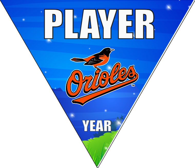 Orioles 2 Baseball Banner-baseball-team-banner-images