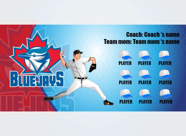 Blue Jays Baseball Banner-baseball-team-banners-images