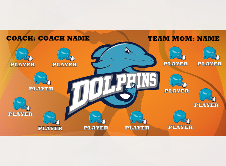 Dolphins 1 Softball Banner-homemade-softball-banner-images
