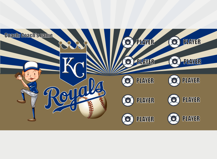 Kansas City Royals Baseball Banner-order-baseball-banner-images