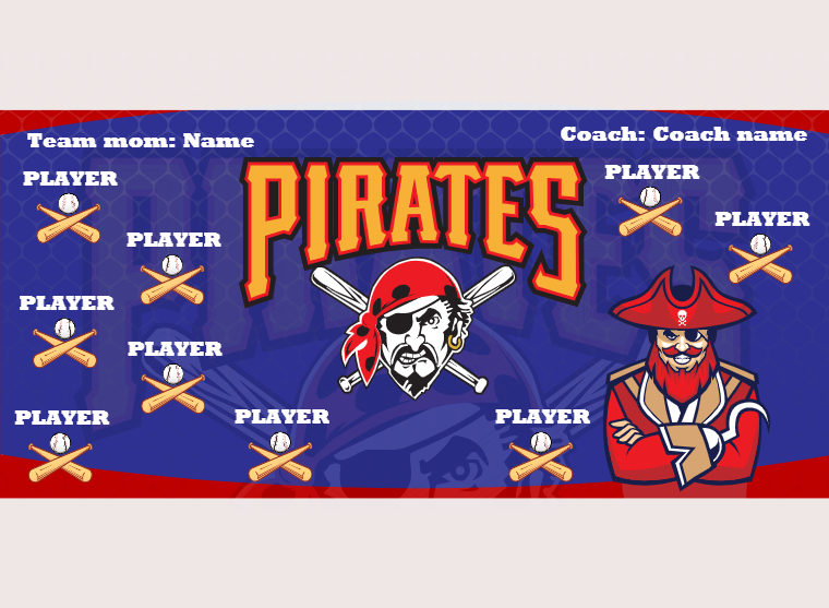 Pirates 4 Baseball Banner-baseball-banner-printing-images