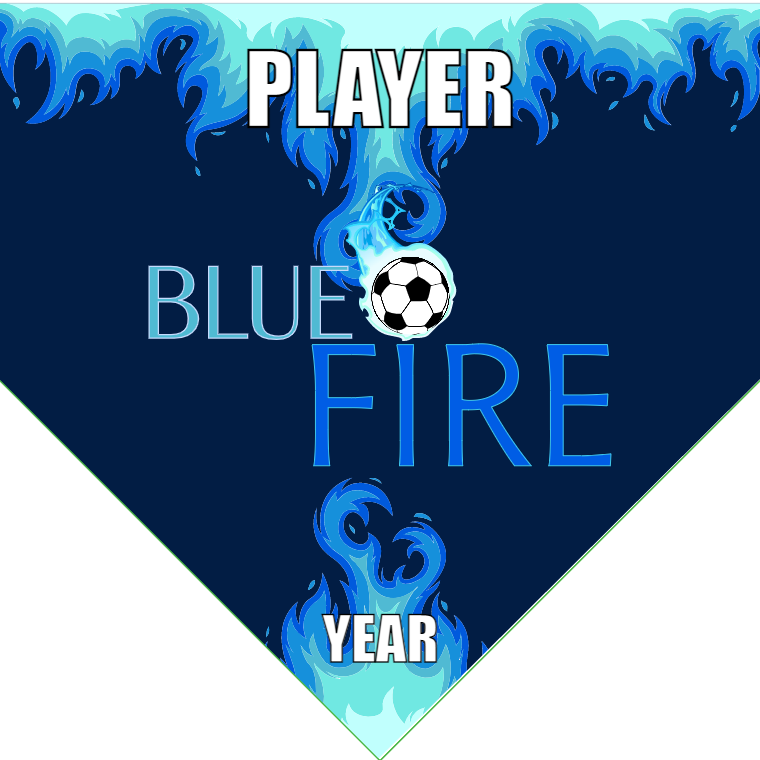 Blue fire Soccer Banner-cutest-soccer-banner-picture