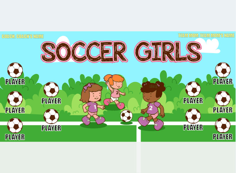 Soccer Girls Soccer Banner-soccer-banners-ideas-picture